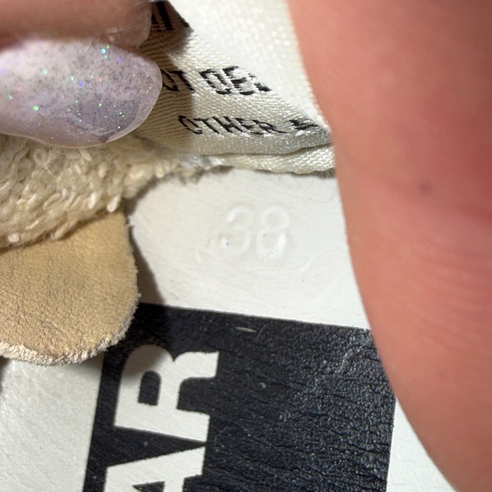 Golden Goose superstar Leopard Print Sneakers with Gray Laces and glitter star - Picture 6 of 7
